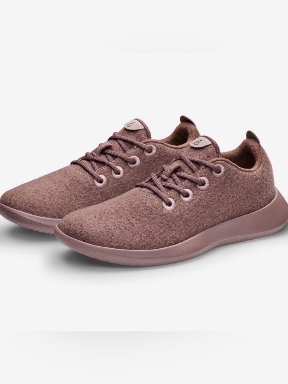ALLBIRDS wool runners stormy mauve size 10 washable minimalist merino wool walk